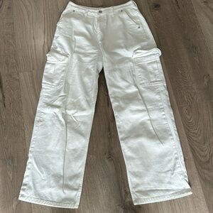 The Frankie Shop off-white denim cargo pants